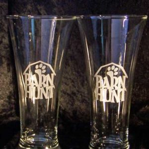 Barn Hunt Trophy Glass Set