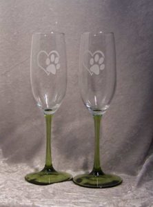 Read more about the article Paw Print Etched Flutes