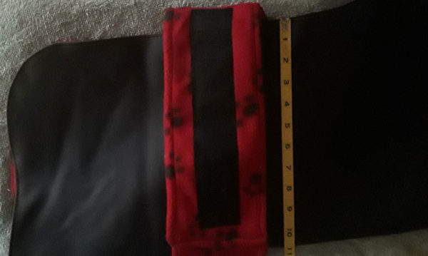 Pleather/Fleece Reversible Dog Jacket - Image 3