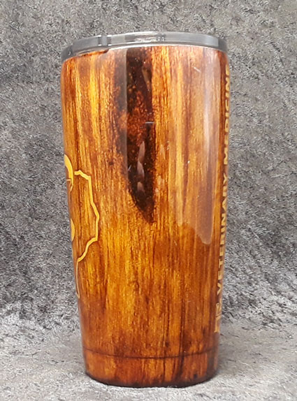 woodgrain tumbler
